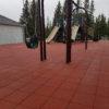 Residential playground rubber tiles