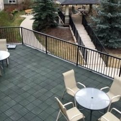 Walkway Roof Rubber Matting, Roof Top Rubber Tiles, Patio Rubber TIles, Deck Rubber Surfacing