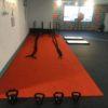 orange gym turf