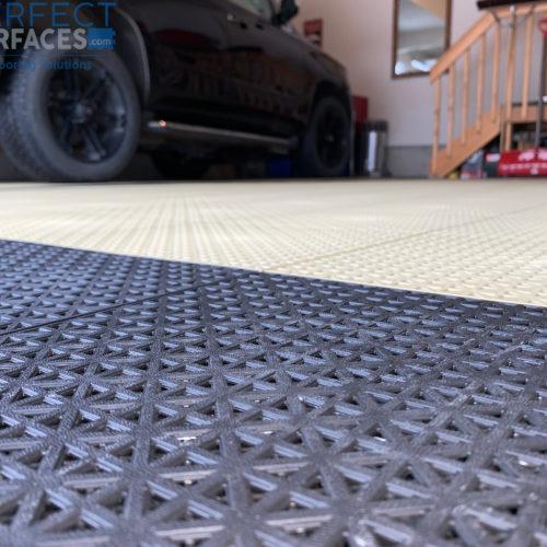 Grid Tiles garage flooring