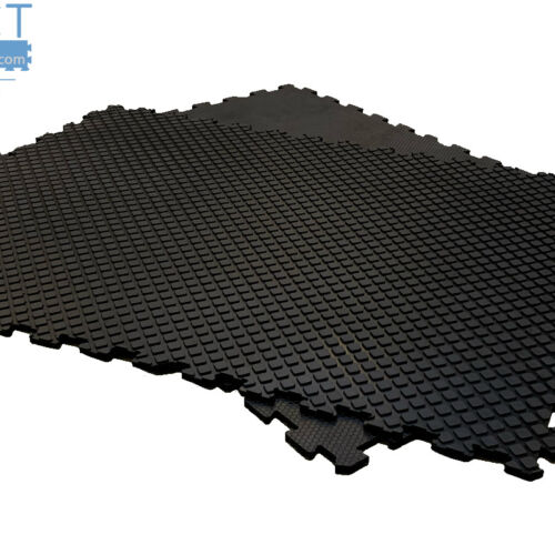 Equine  easy to sweep 45kg interlock Rubber Stable Mat 6ftx4ft 18mm Horse Mats 
