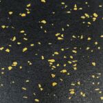 Yellow Speckled Rolled Rubber