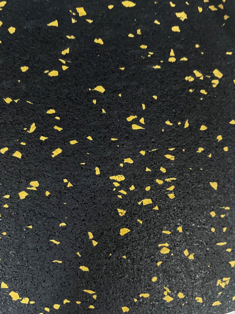 Yellow Speckled Rolled Rubber
