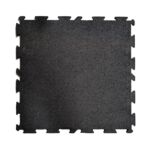 8mm Soft Black Interlocking Tile